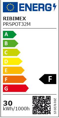 Ribimex - Projecteur plat LED 30 watt 2550 lumen IP65 mural - Image 2