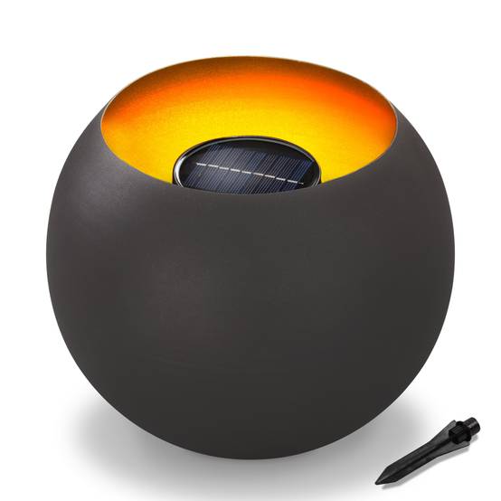 esotec Solar Coupe de feu scintillement réaliste effet de flamme IP44 METAL 102365 - Image 2