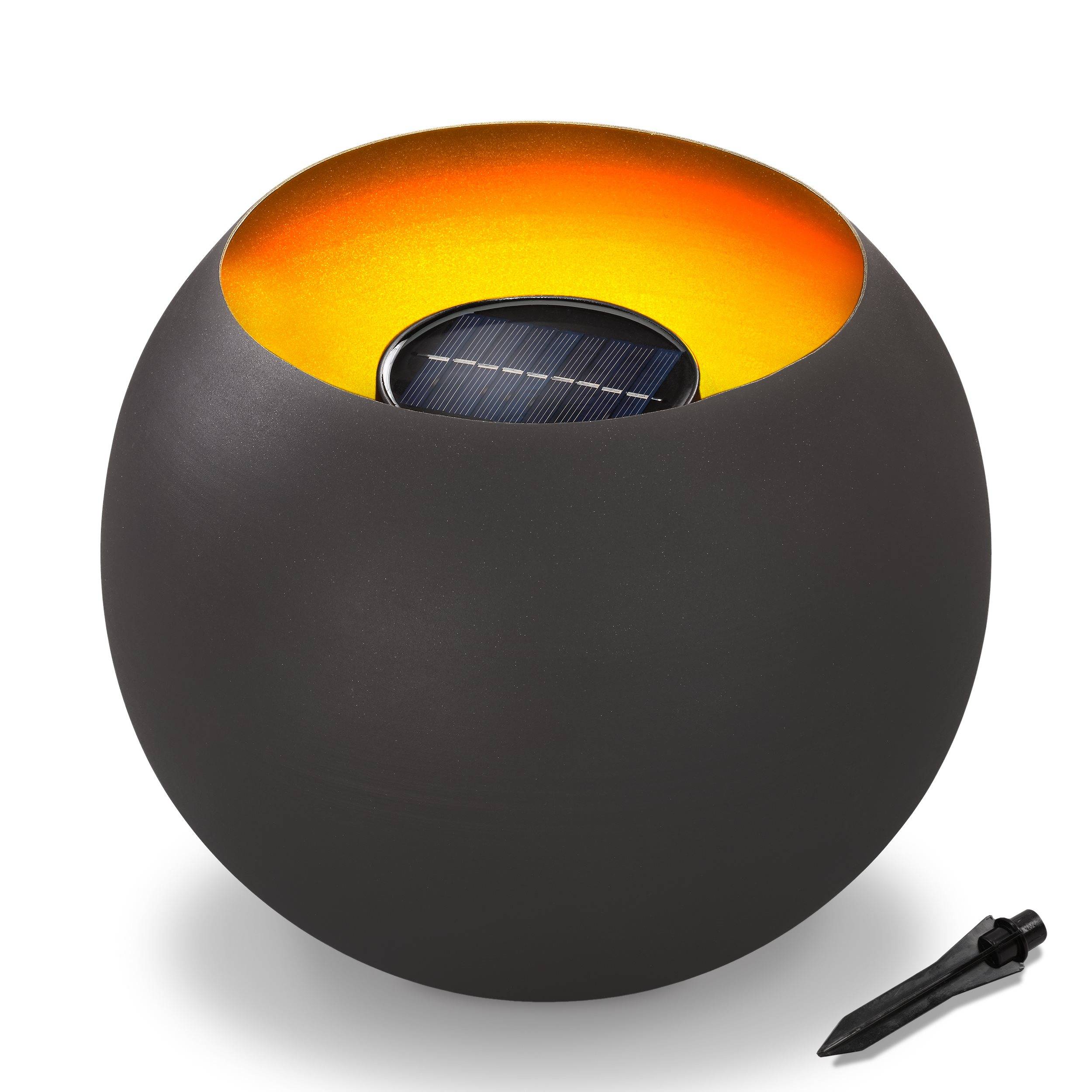 esotec Solar Coupe de feu scintillement réaliste effet de flamme IP44 METAL 102365 - Image 2