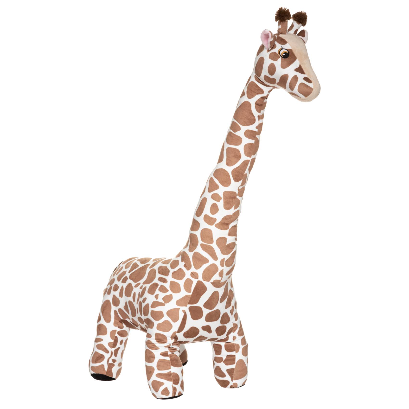 Peluche girafe XL - ATMOSPHERA - Polyester - Orange Foncé - Image 1