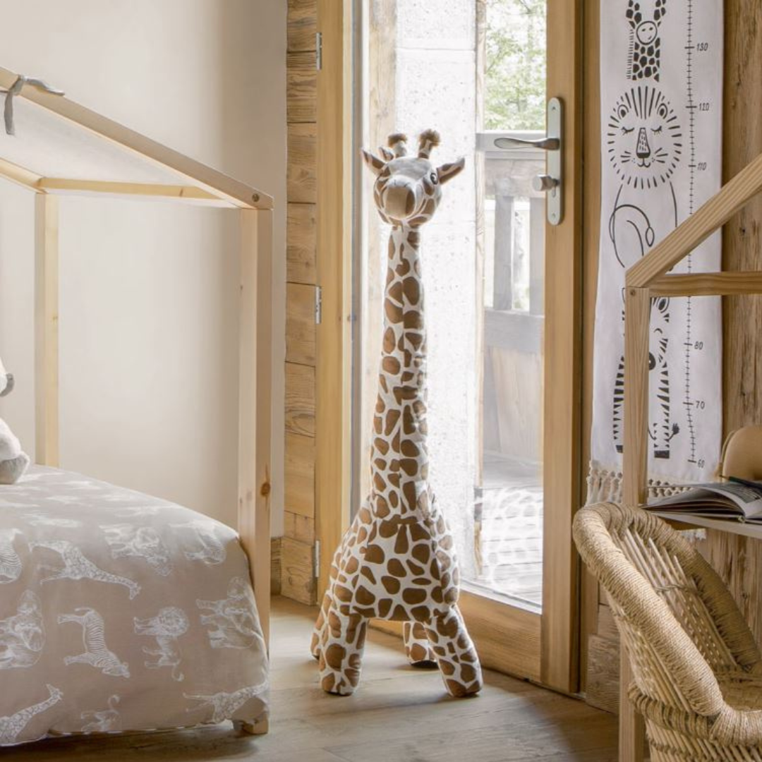 Peluche girafe XL - ATMOSPHERA - Polyester - Orange Foncé - Image 4