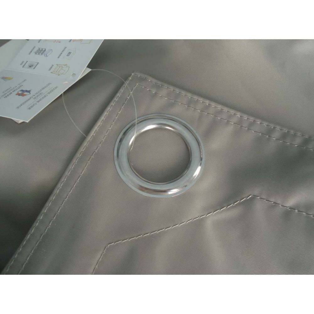Jardindeco - Grand coussin uni Maxi Taupe - Image 4