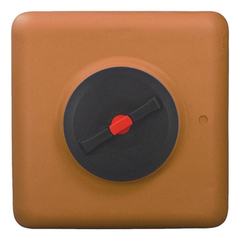 Cuve récupération eau de pluie 500L - Réservoir aérien cubique Terracotta - Polyéthylène - ELBI CBA - Image 4