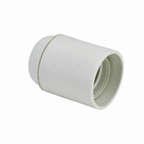 Douille E27 chemise lisse raccord fileté de 10mm DEBFLEX Blanc - 712650