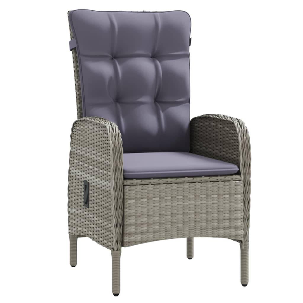 ComfortXL - Salon de Jardin 2 Personnes Résine Tressée Grise, 2 Chaises Ergonomiques et Table de Repas Carrée 80cm – ComfortXL Outdoor Living - Image 3