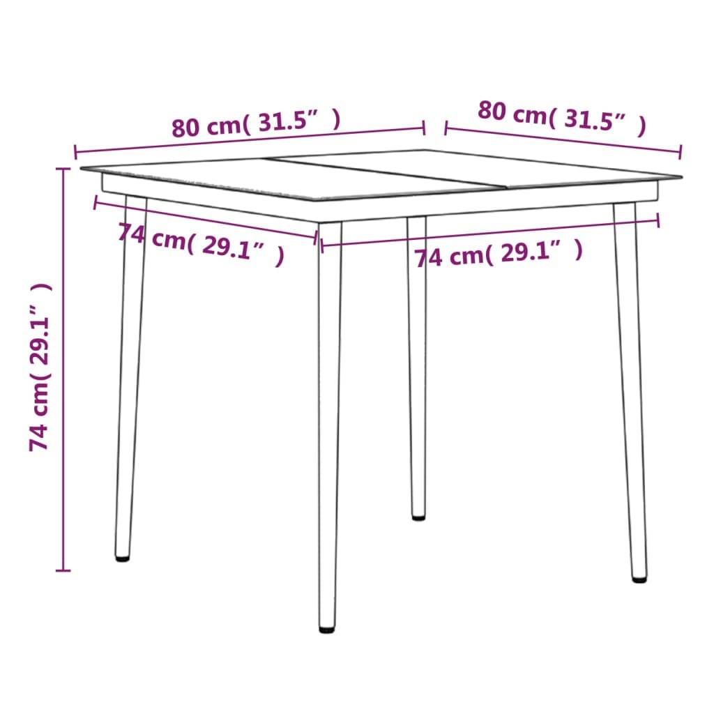 ComfortXL - Salon de Jardin 2 Personnes Résine Tressée Grise, 2 Chaises Ergonomiques et Table de Repas Carrée 80cm – ComfortXL Outdoor Living - Image 8