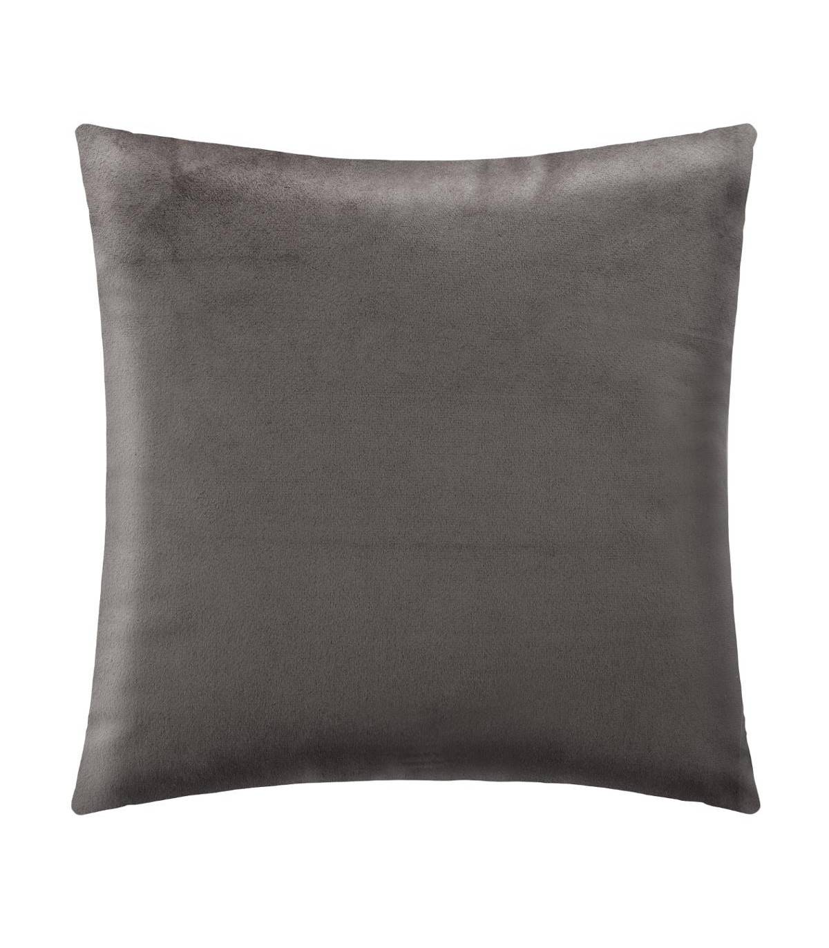 Atmosphera - Coussin déhoussable Velours tressé Gris foncé 40 x 40 cm - Image 2