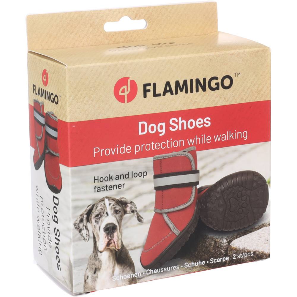 Chaussures Kajan Rouge XXL 10 x 8 cm. 2 pièces pour chien - Image 1