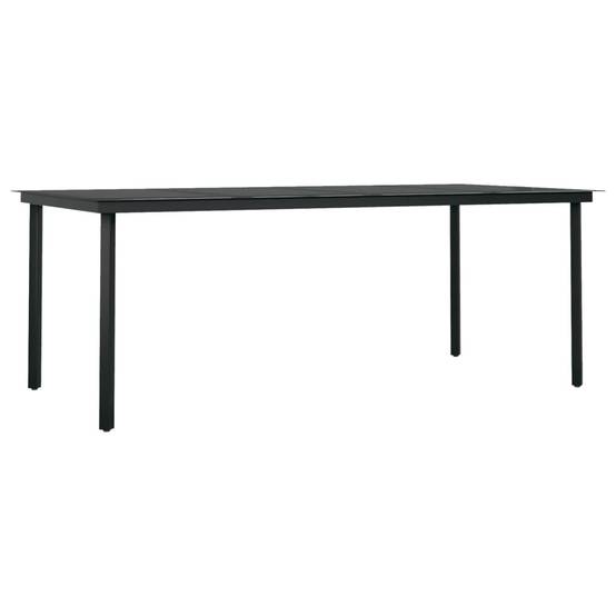 Grand Salon de Jardin 8P 200cm Rotin PVC Coussins Inclus Noir – ComfortXL Outdoor Living - Image 6