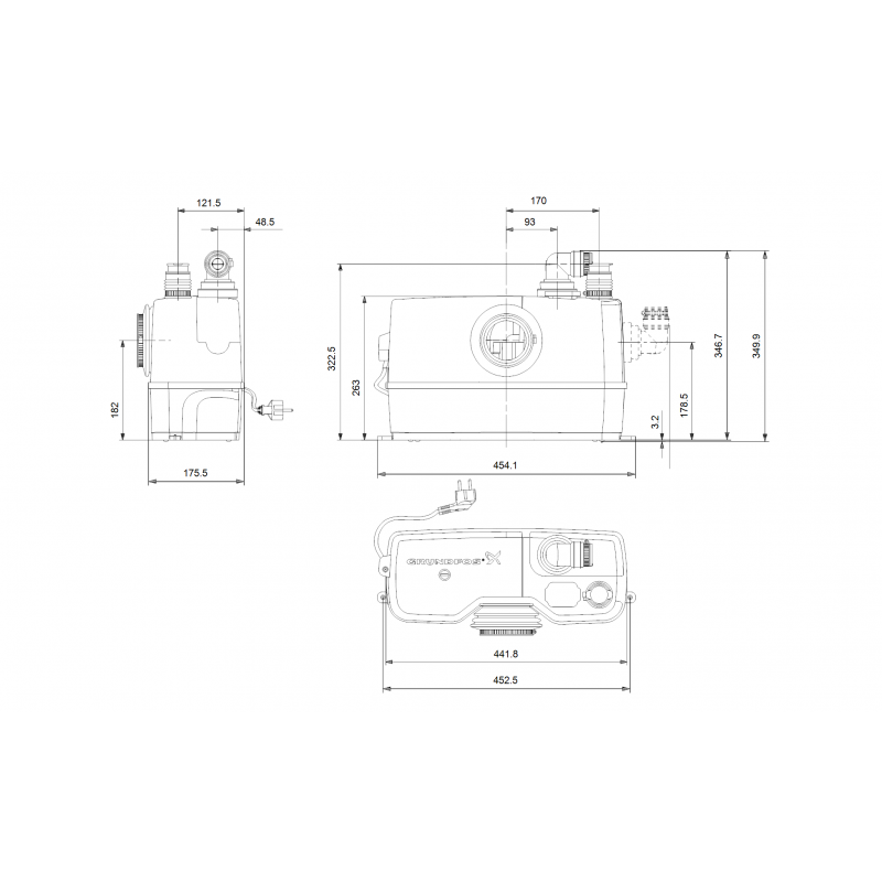 Grundfos Sololift2 WC-1 - Station de relevage pour eaux usées et WC - Image 6