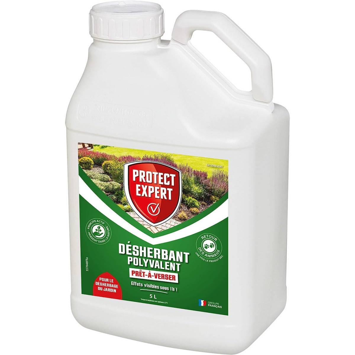 Protect Expert - PROTECT EXPERT - Désherbant Polyvalent Prêt-à-Verser 5L | Élimine Rapidement les Mauvaises Herbes | Format Économique - Image 1