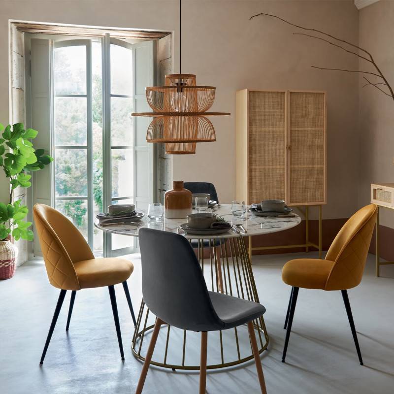 Table ronde 120 cm Rayo effet marbre Atmosphera - Image 3
