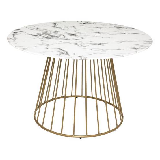 Table ronde 120 cm Rayo effet marbre Atmosphera - Image 1