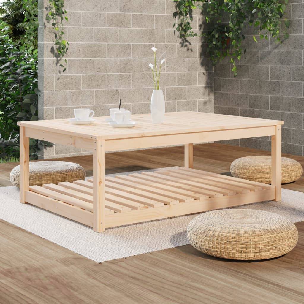 PANGIVO - Table de jardin bois massif de pin 121 x 82,5 x 45 cm - PANGIVO - Image 3