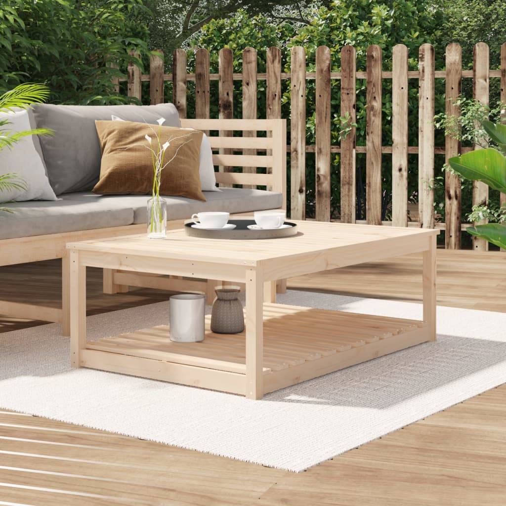 PANGIVO - Table de jardin bois massif de pin 121 x 82,5 x 45 cm - PANGIVO - Image 1