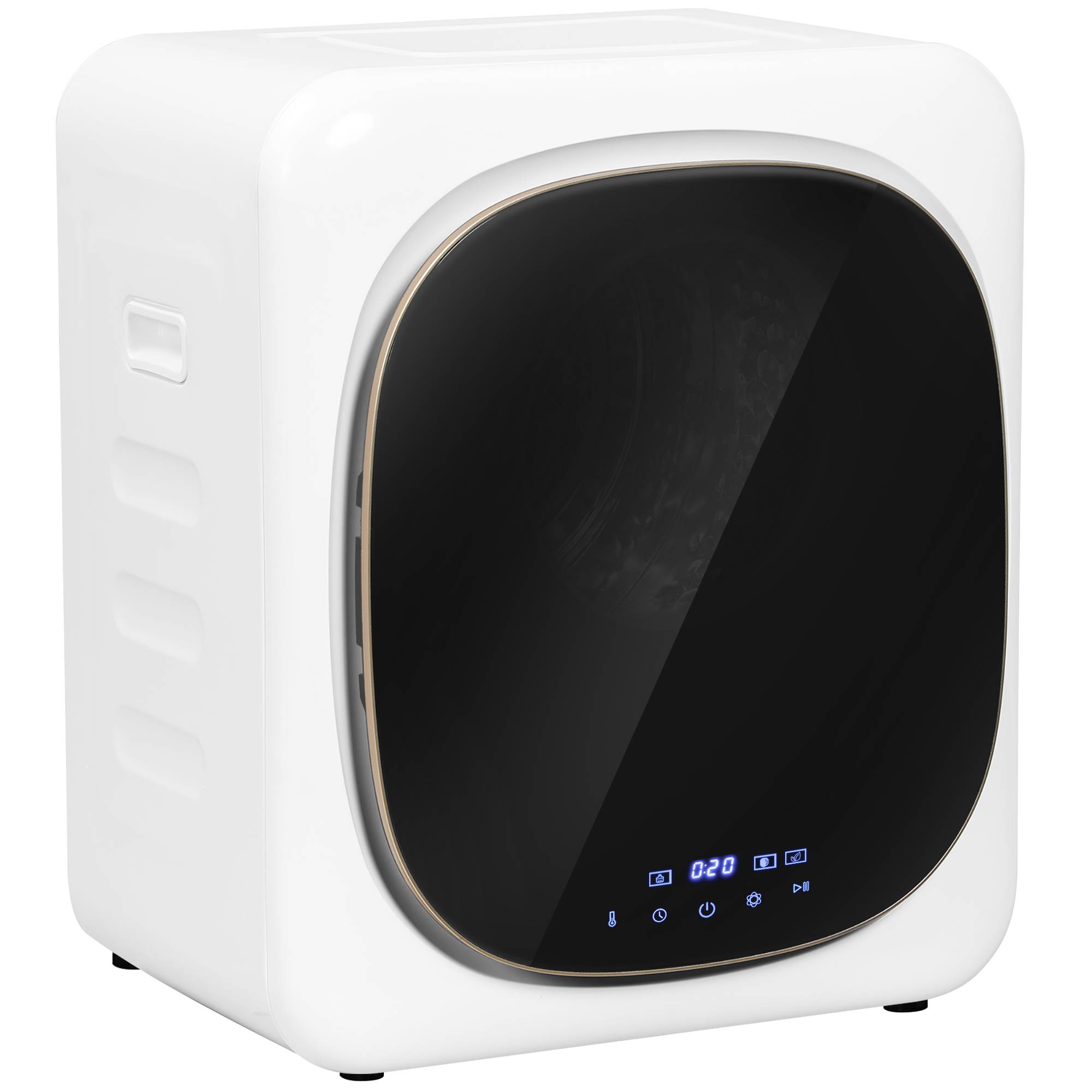 Sèche-linge à air 4kg minuterie et programmes intelligents, inox et ABS, 48x40x56 cm, blanc - Image 7