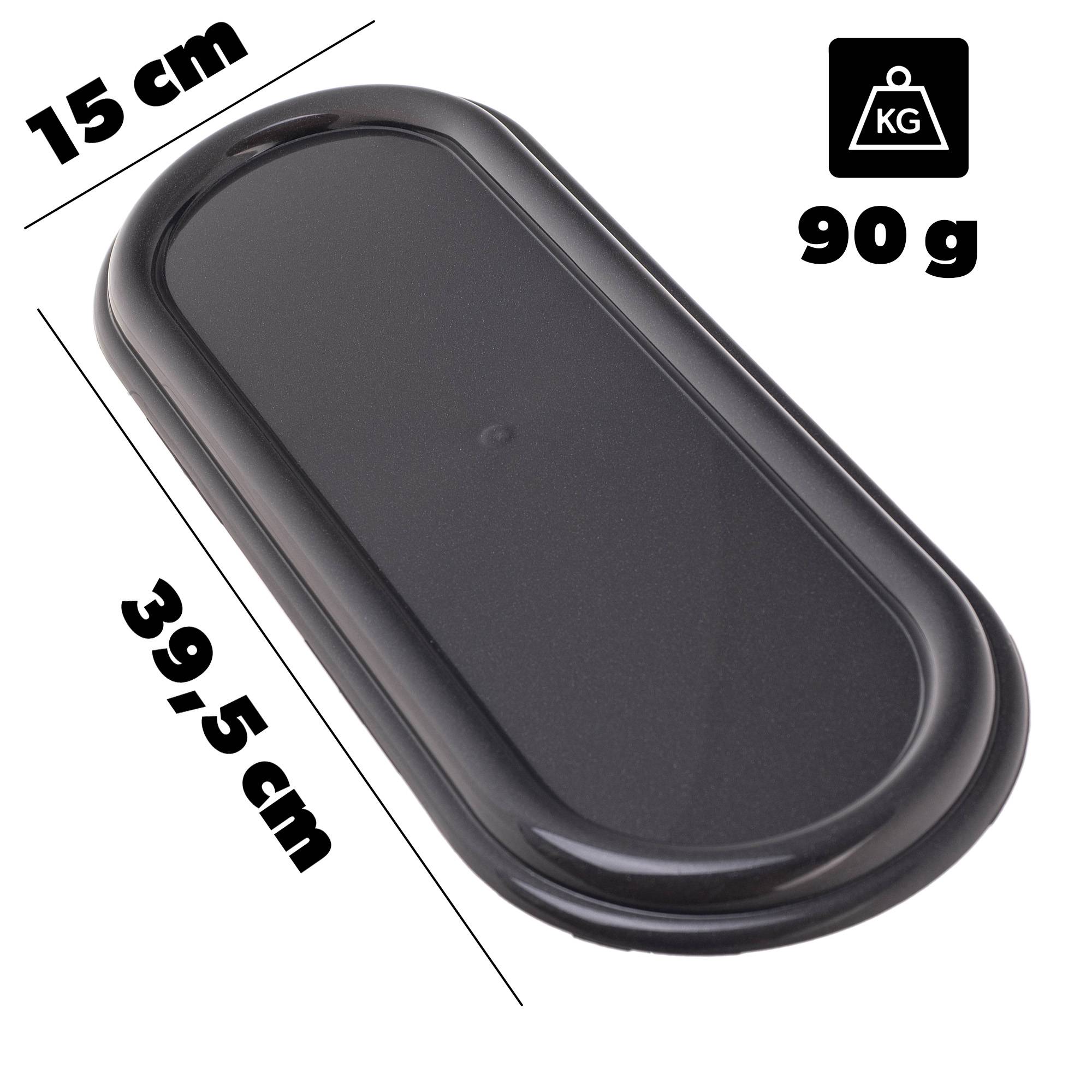 Bougeoir ovale 400 graphite - Image 2