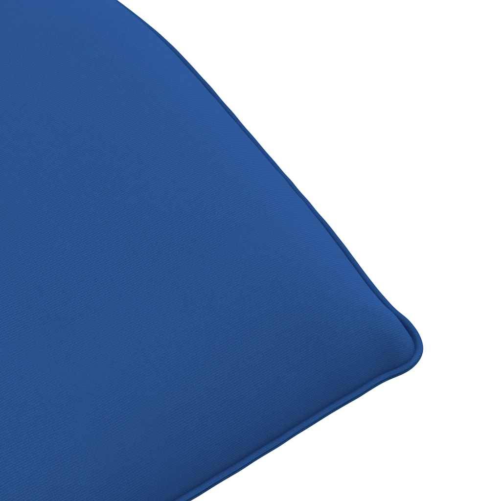 ComfortXL - Transat Pliant Tissu Oxford Jardin Plage Dossier Inclinable 175cm Bleu Royal - ComfortXL Outdoor Living - Image 9