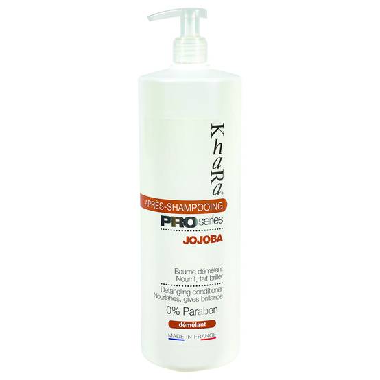 Après-shampooing rincage Jojoba Khara : 1 litre KHARA