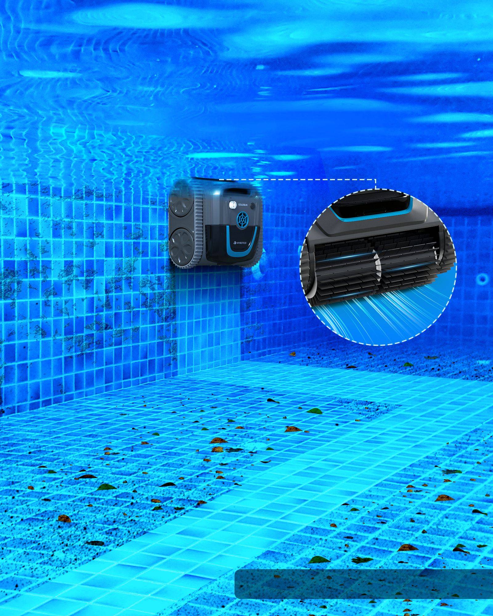 Robot Piscine Sans Fil Wybot S1 - Connecté, Autonome et Polyvalent pour un Nettoyage Complet - Image 5