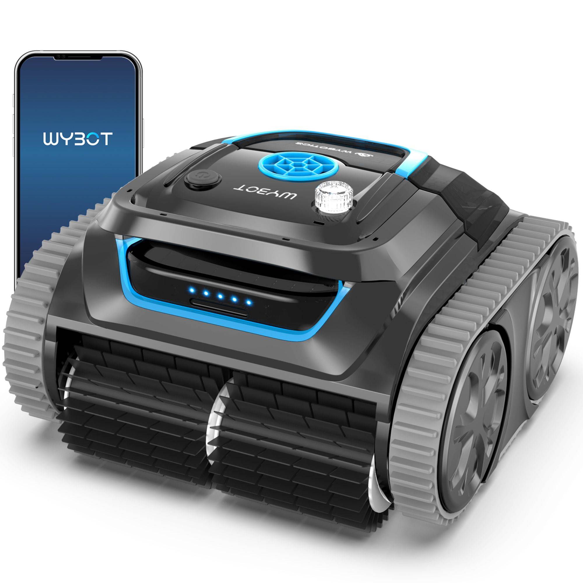 Robot Piscine Sans Fil Wybot S1 - Connecté, Autonome et Polyvalent pour un Nettoyage Complet