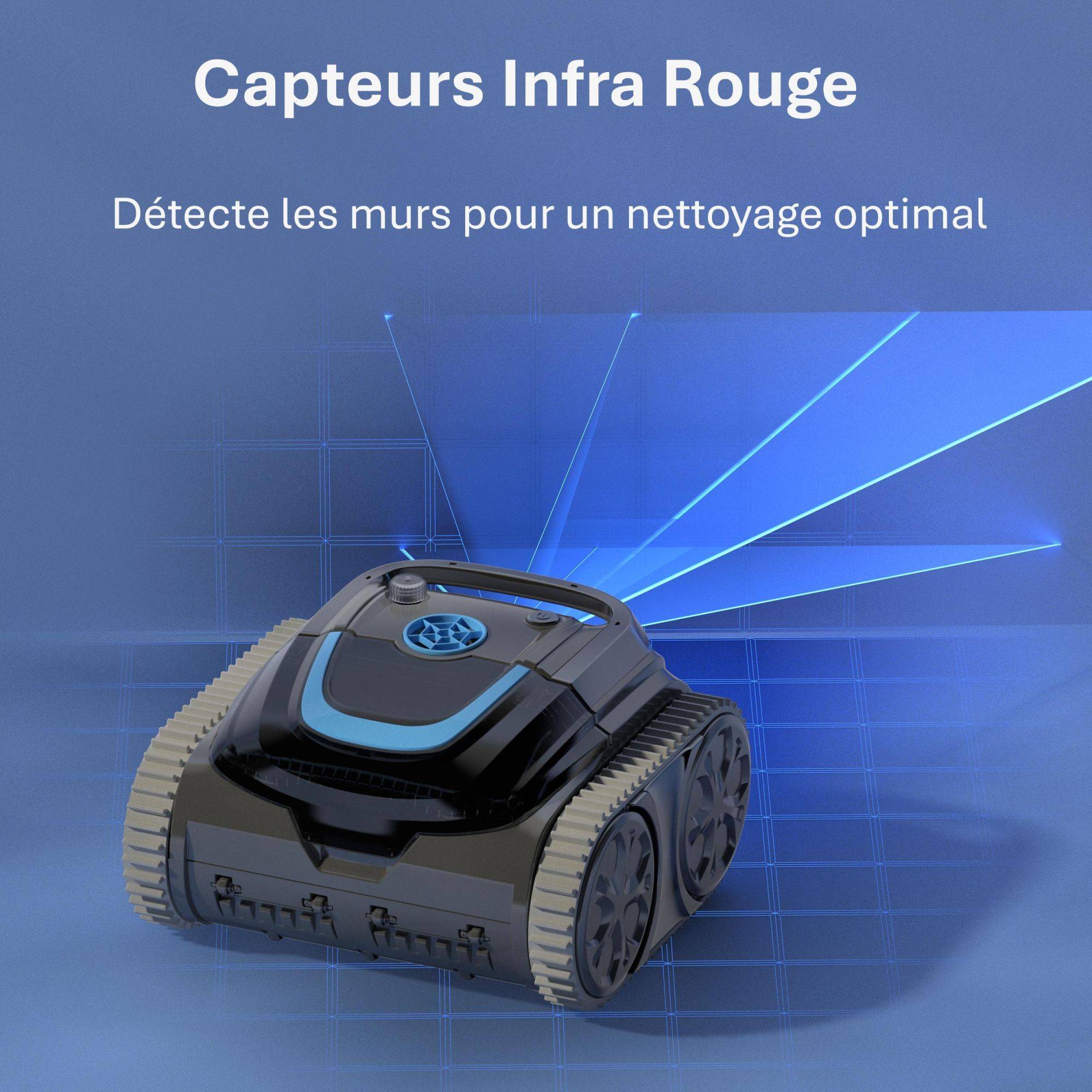 Robot Piscine Sans Fil Wybot S1 - Connecté, Autonome et Polyvalent pour un Nettoyage Complet - Image 2
