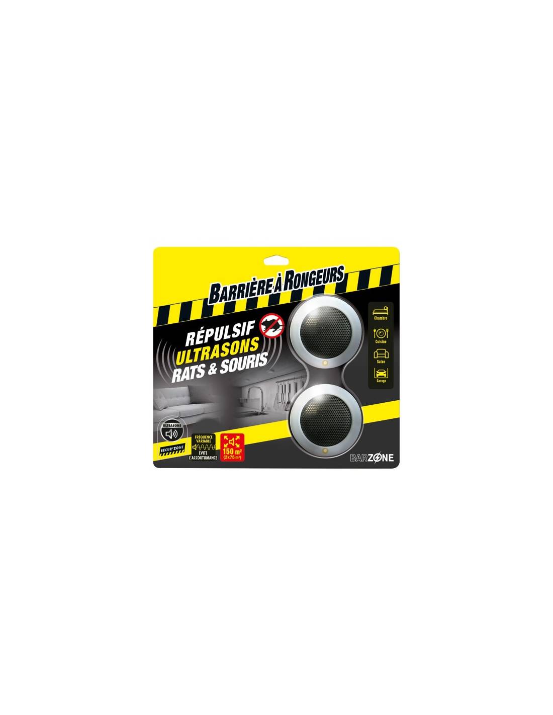 Répulsif Ultrason Anti-Souris Et Rats Gardigo - 40 M², 35 KHz, Sur Piles, Sans Chimie, Mobile Pour Cave, Garage, Grenier