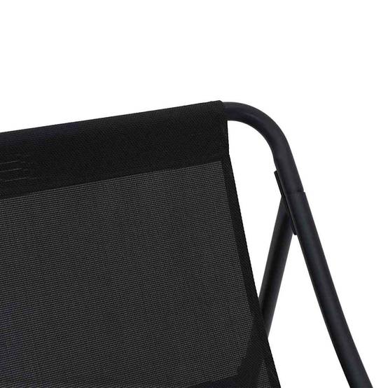 Mobilier de jardin Noir Acier enduit de poudre 110 x 81 x 71 cm - PANGIVO - Image 7