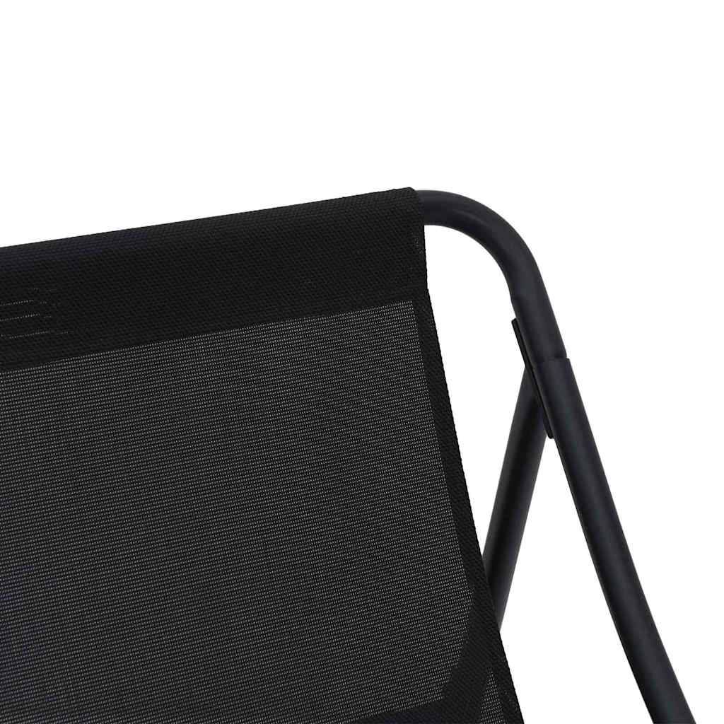 Mobilier de jardin Noir Acier enduit de poudre 110 x 81 x 71 cm - PANGIVO - Image 7