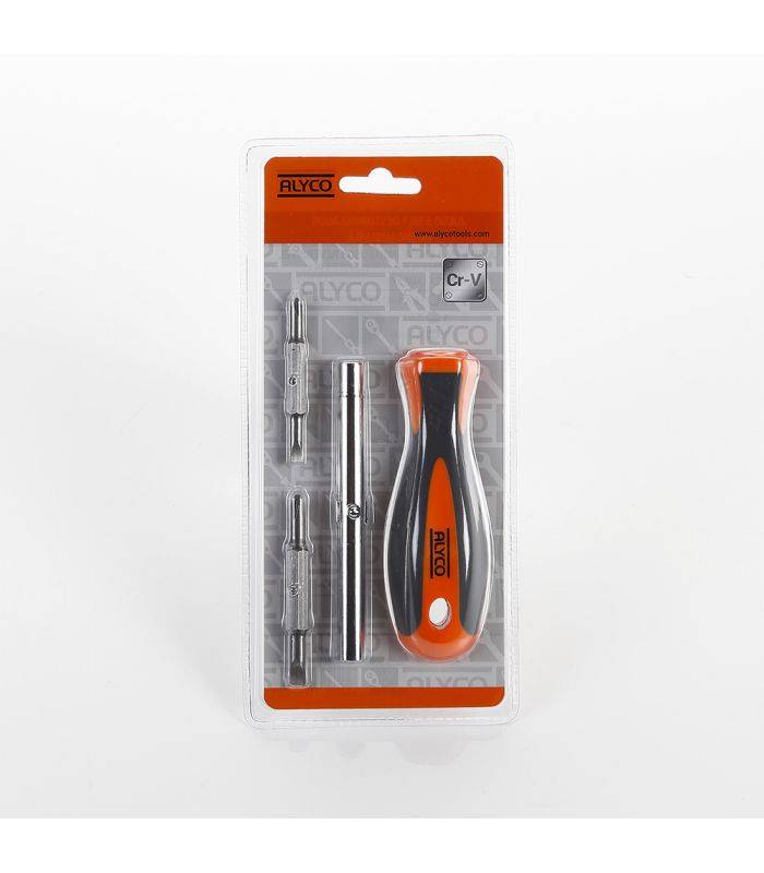 Set tournevis 6 en 1 interchangeable alyco orange ALYCO 170454 - Gamm vert