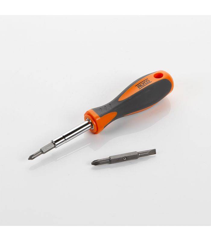 Set tournevis 6 en 1 interchangeable alyco orange ALYCO 170454 - Gamm vert