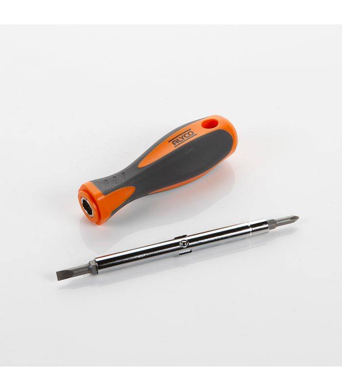 Set tournevis 6 en 1 interchangeable alyco orange ALYCO 170454 - Gamm vert