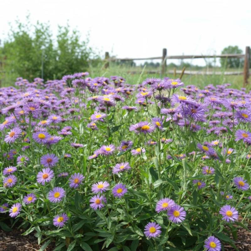 Vergerette Sommerabend, Erigeron à fleurs Bleue/ - feuillage Persistant - Godet - 5/20 cm