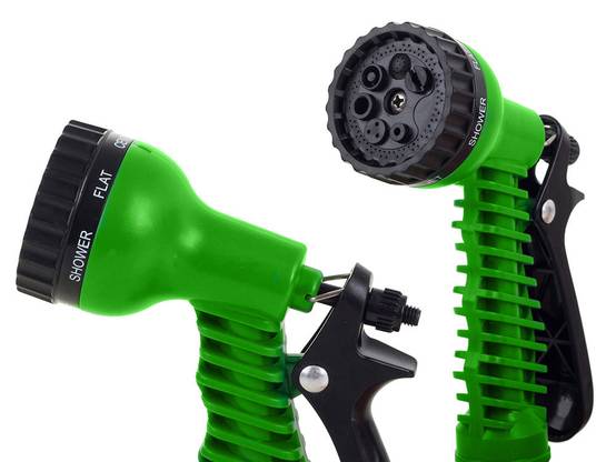 Tuyau d'arrosage flexible et extensible avec pistolet et raccords, résistant et solide, 7-15 m - Image 9
