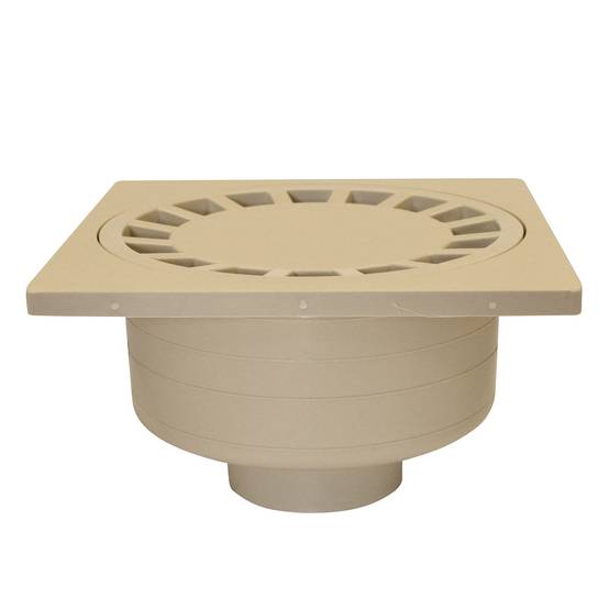 Jardibric - Jardibric – Siphon de Cour 300x300 mm Sable – Regard Évacuation Eau Extérieure Polypropylène - Image 1