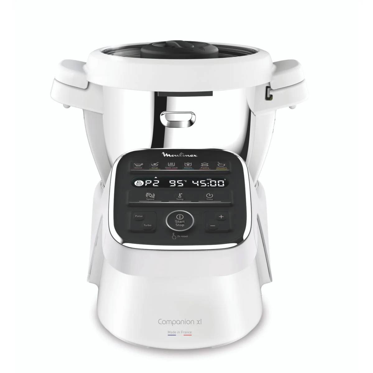 Moulinex - Robot cuiseur multifonctions 3l 1550w blanc/gris HF80DB10 Moulinex - Image 2