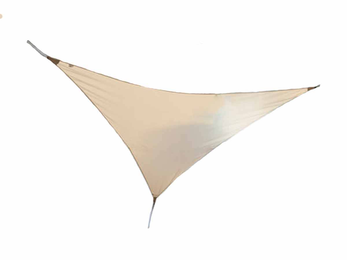 Voile d'ombrage triangulaire SERENITY 3,60 x 3,60 x 3,60 m - Sable - Jardiline - Image 1