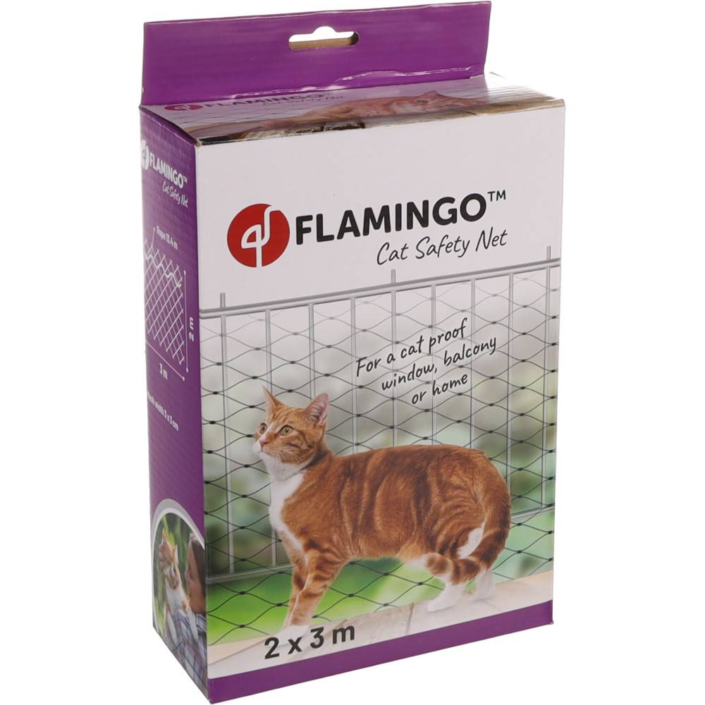 Filet de sécurité Sekura Noir 3 x 2 mètres pour chat - Image 1