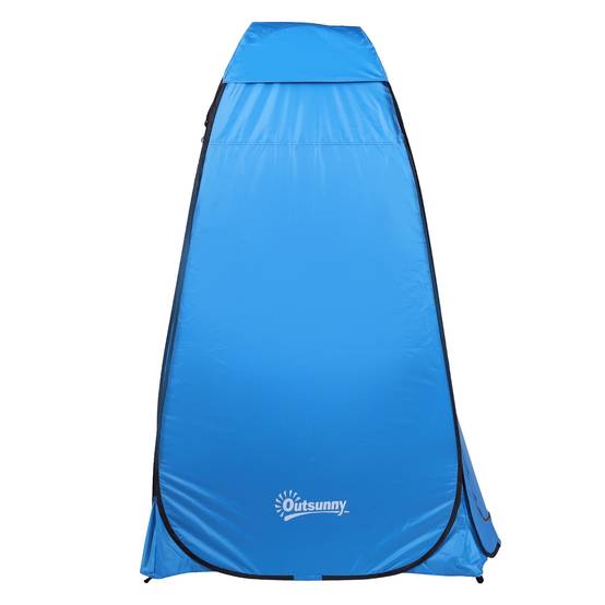 Tente douche portable pop-up avec sac transport, cabine WC et vestiaire extérieur, abri intimité camping plage - Image 2