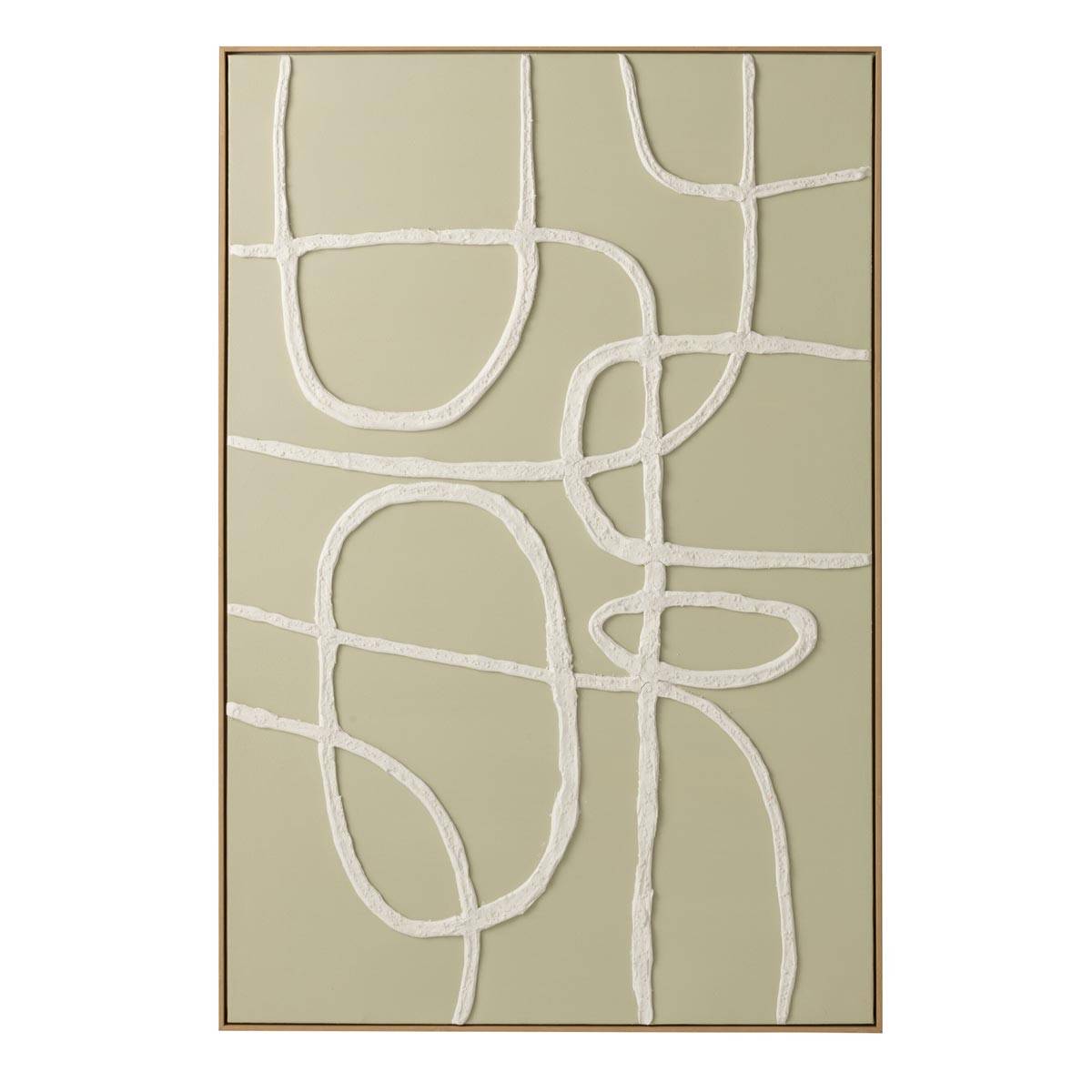 J-Line - Tableau Déco "Abstract" 82x122cm Vert Clair - Image 1