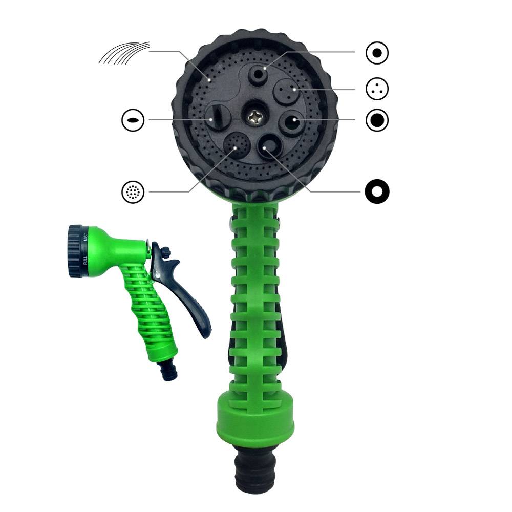 Tuyau d'arrosage extensible avec pistolet 45 mètres Vert - Image 3