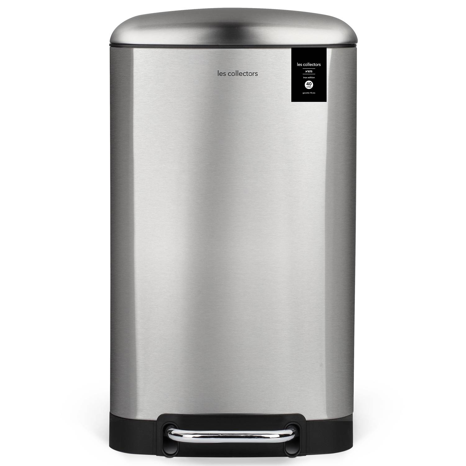 Poubelle à pédale 40L, inox edition - N°875 Les Collectors - Image 1