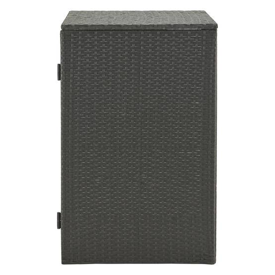 Cache poubelle Widnau pour 1 conteneur avec revêtement polyrotin 109 x 70 x 78 cm en.casa - Image 5