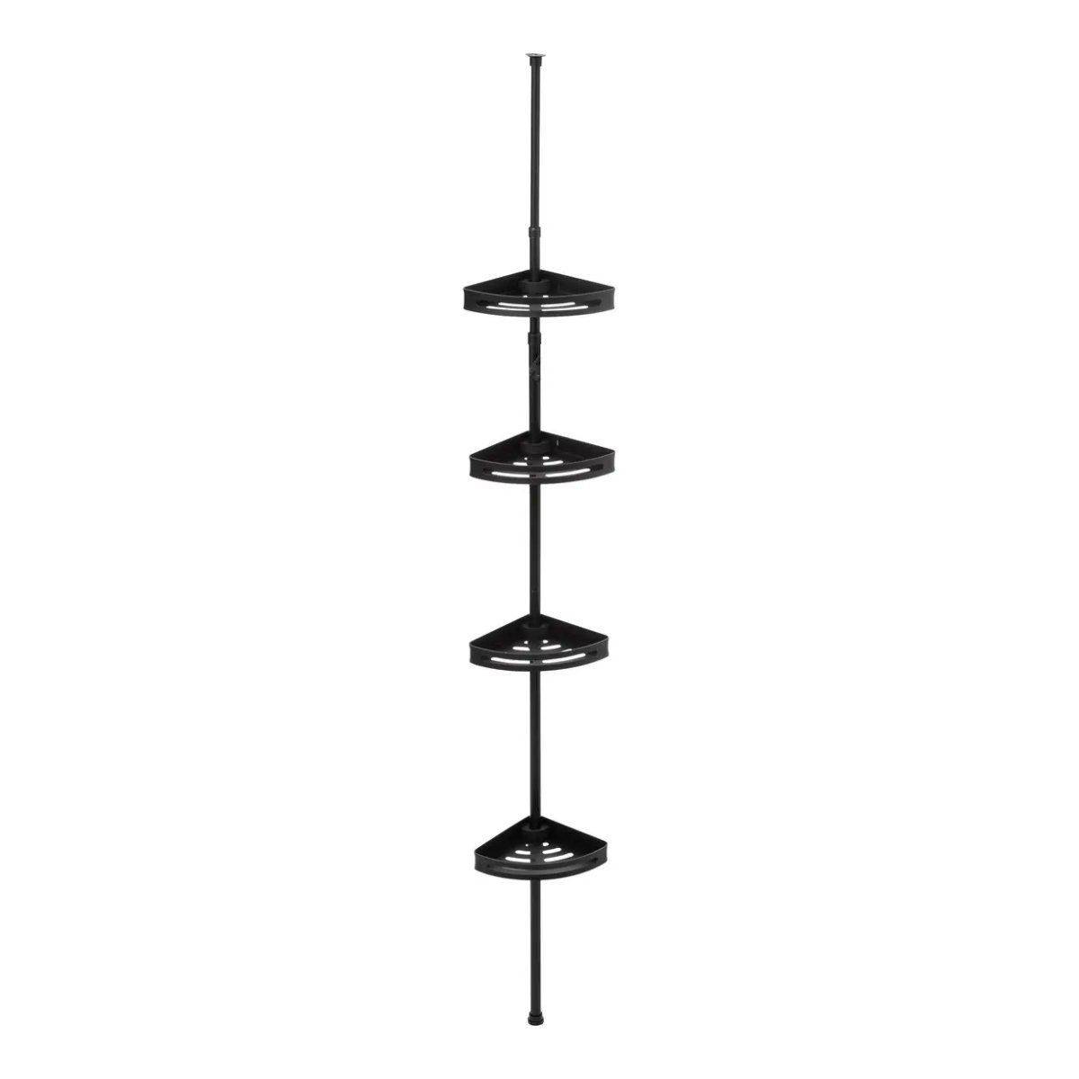 Étagère de Douche "Téléscopique" 240cm Noir - Image 1