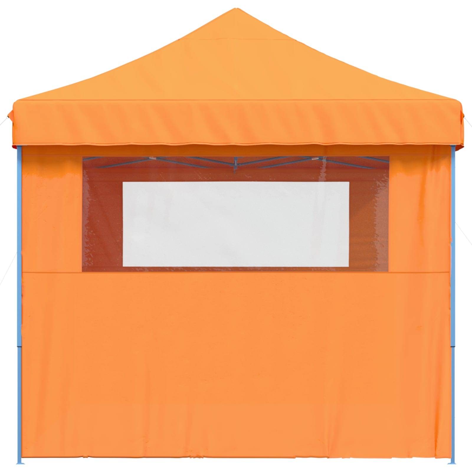ComfortXL - Tente de réception pliable acier jardin grand format fenêtres 4x3m orange - ComfortXL Outdoor Living - Image 4