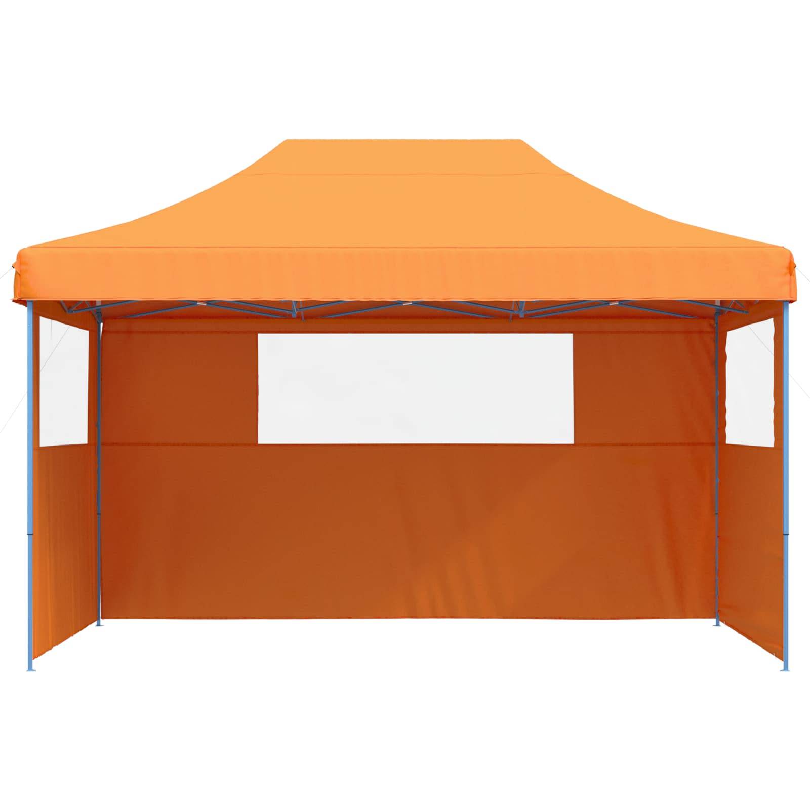ComfortXL - Tente de réception pliable acier jardin grand format fenêtres 4x3m orange - ComfortXL Outdoor Living - Image 3