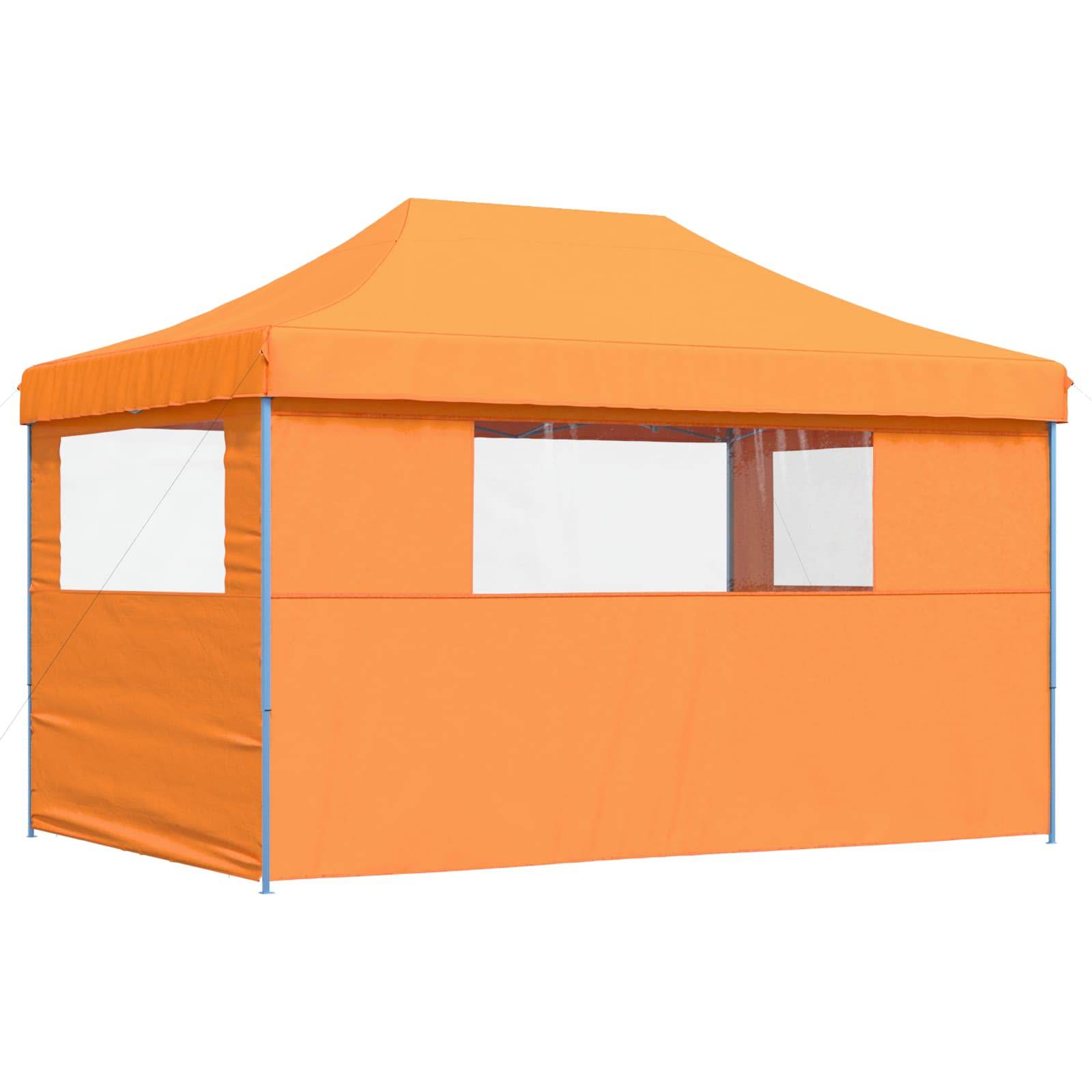 ComfortXL - Tente de réception pliable acier jardin grand format fenêtres 4x3m orange - ComfortXL Outdoor Living - Image 5