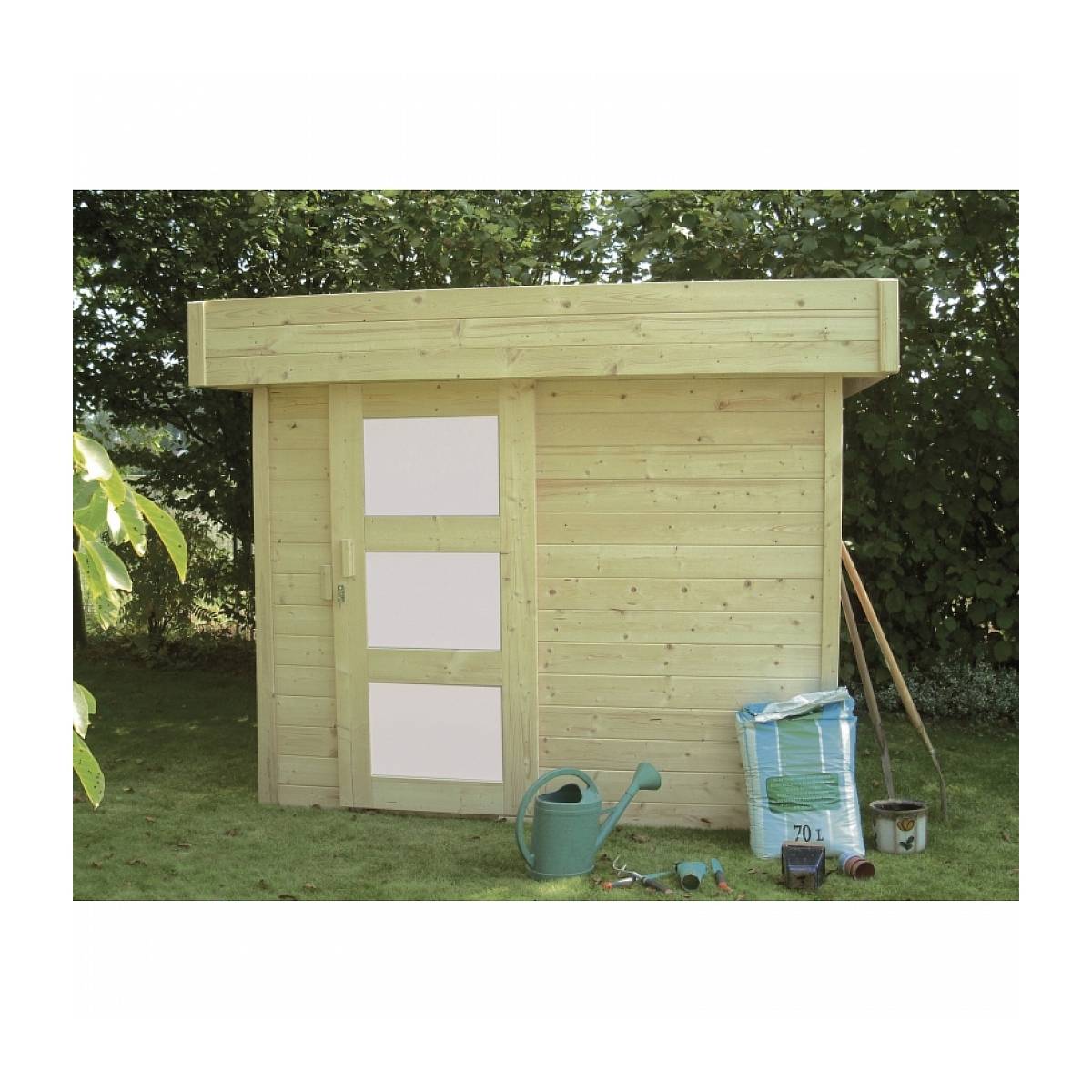 Abri de Jardin Moderne Bergen en Bois Certifié FSC - 2,41 x 2,01 m