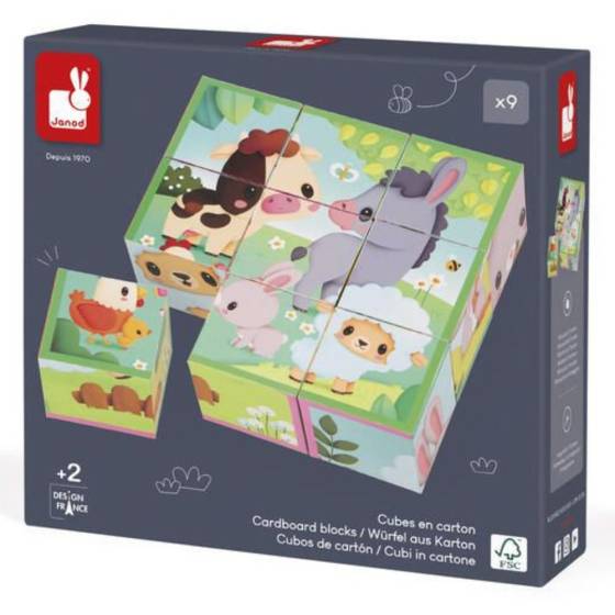 Janod - Cubes animaux de la ferme - Image 1