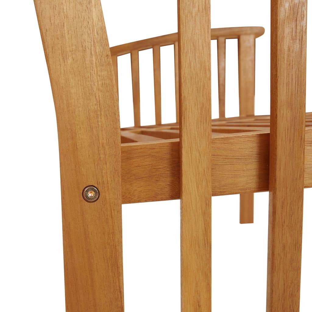 PANGIVO - Banc de jardin bois d'acacia naturel 119 x 67 x 83 cm, Poids:13kg - PANGIVO - Image 6